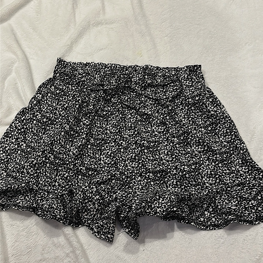 Black flower shorts. Never worn